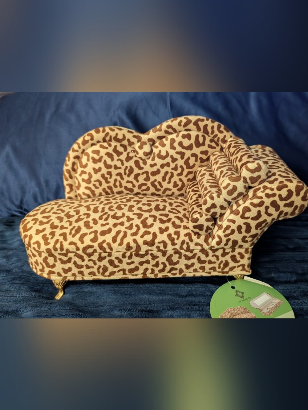 New Leopard Print Mini Chaise Jewelry Organizer